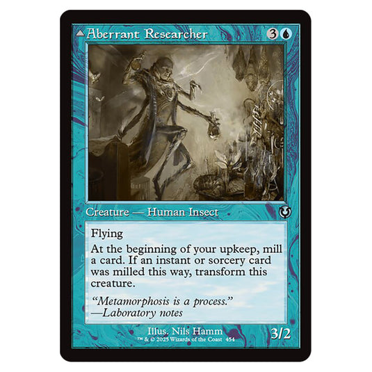 Aberrant Researcher // Perfected Form 454 card from the Magic The Gathering set Innistrad Remastered