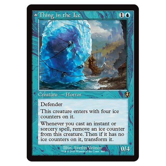 Thing in the Ice // Awoken Horror 460 card from the Magic The Gathering set Innistrad Remastered