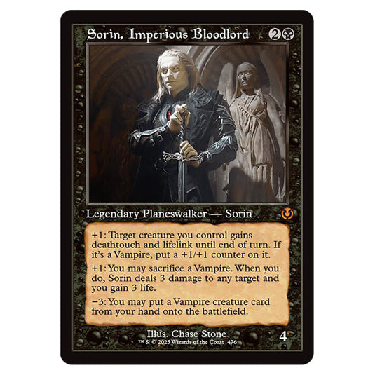 Sorin, Imperious Bloodlord 476 card from the Magic The Gathering set Innistrad Remastered