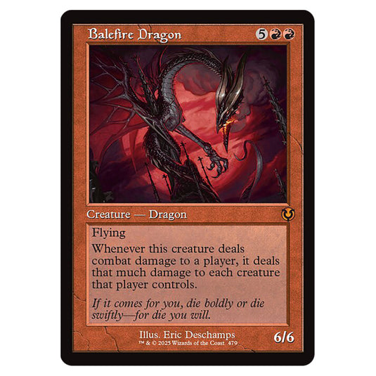 Balefire Dragon 479 card from the Magic The Gathering set Innistrad Remastered