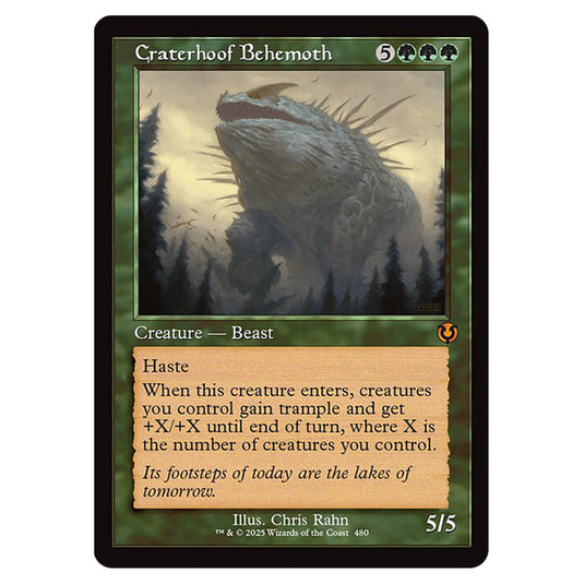 Craterhoof Behemoth 480 card from the Magic The Gathering set Innistrad Remastered