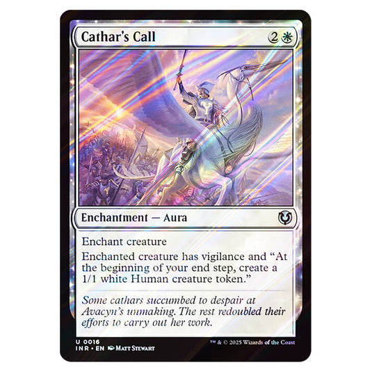 Cathar's Call 016 card from the Magic The Gathering set Innistrad Remastered