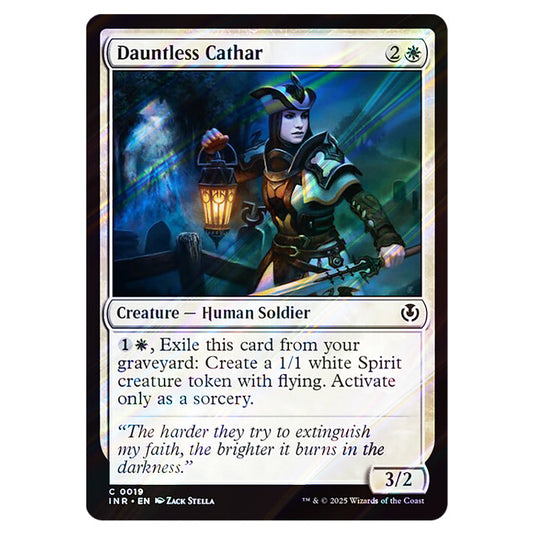 Dauntless Cathar 019 card from the Magic The Gathering set Innistrad Remastered