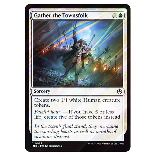 Gather the Townsfolk 023 card from the Magic The Gathering set Innistrad Remastered