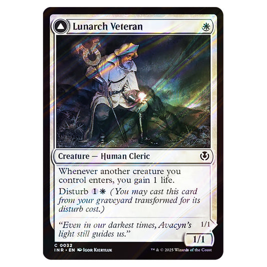 Lunarch Veteran // Luminous Phantom 032 card from the Magic The Gathering set Innistrad Remastered