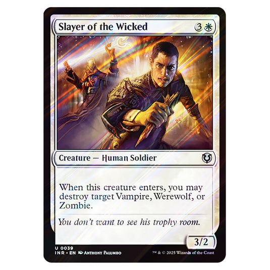 Slayer of the Wicked 039 card from the Magic The Gathering set Innistrad Remastered