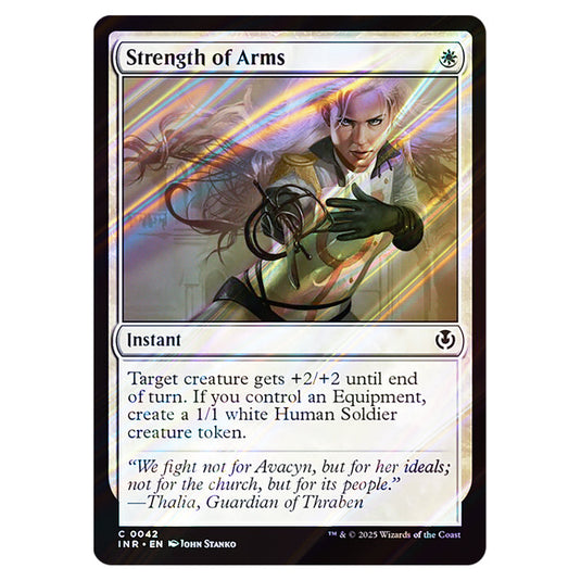 Strength of Arms 042 card from the Magic The Gathering set Innistrad Remastered