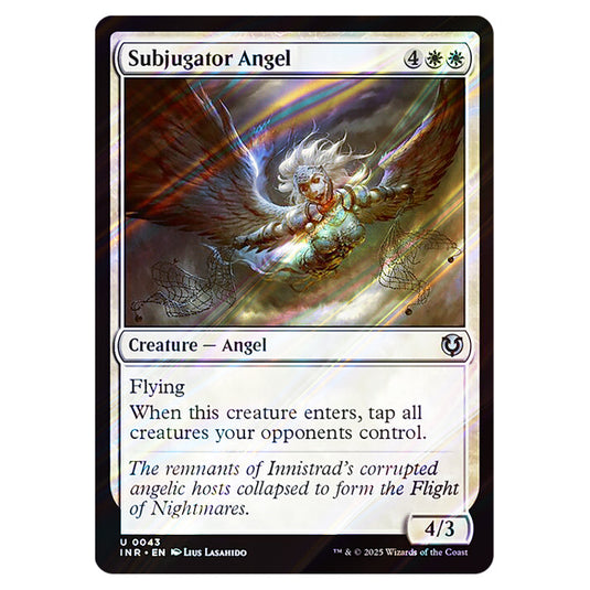 Subjugator Angel 043 card from the Magic The Gathering set Innistrad Remastered