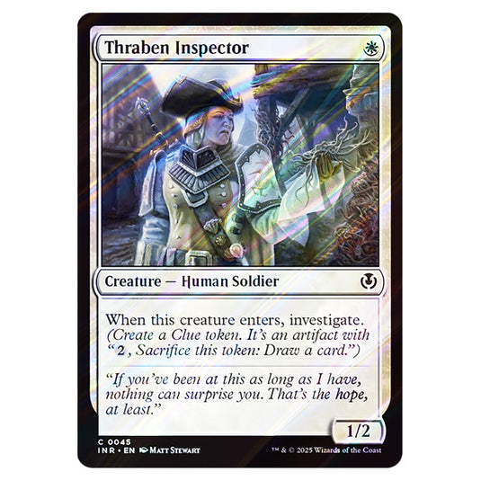 Thraben Inspector 045 card from the Magic The Gathering set Innistrad Remastered