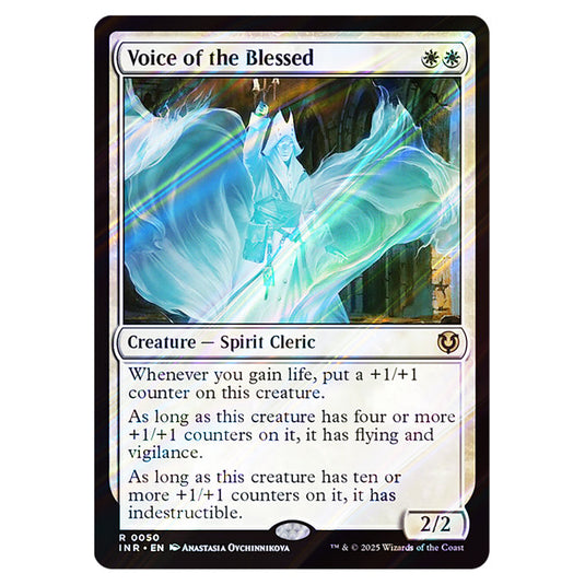 Voice of the Blessed 050 card from the Magic The Gathering set Innistrad Remastered