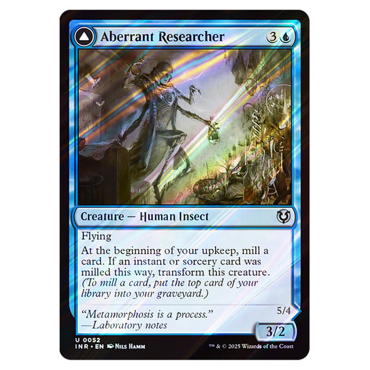 Aberrant Researcher // Perfected Form 052 card from the Magic The Gathering set Innistrad Remastered