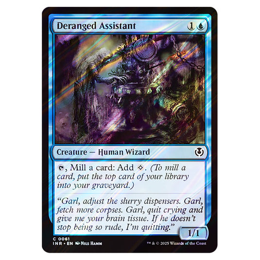 Deranged Assistant 061 card from the Magic The Gathering set Innistrad Remastered