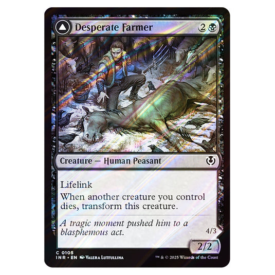 Desperate Farmer // Depraved Harvester 105 card from the Magic The Gathering set Innistrad Remastered