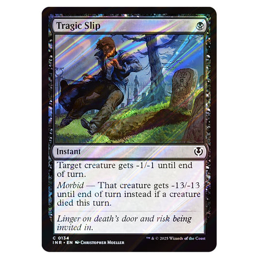 Tragic Slip 134 card from the Magic The Gathering set Innistrad Remastered