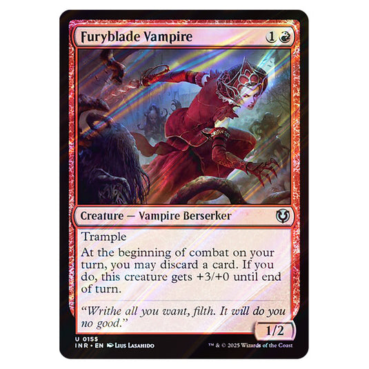 Furyblade Vampire 155 card from the Magic The Gathering set Innistrad Remastered