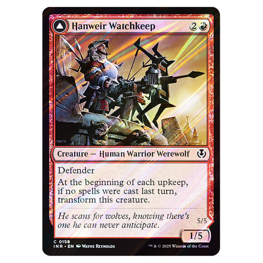 Hanweir Watchkeep // Bane of Hanweir 158 card from the Magic The Gathering set Innistrad Remastered