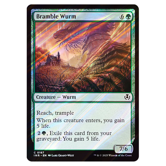 Bramble Wurm 187 card from the Magic The Gathering set Innistrad Remastered