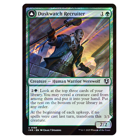 Duskwatch Recruiter // Krallenhorde Howler 193 card from the Magic The Gathering set Innistrad Remastered
