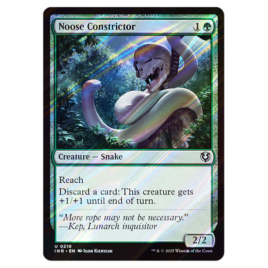 Noose Constrictor 210 card from the Magic The Gathering set Innistrad Remastered