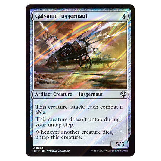 Galvanic Juggernaut 263 card from the Magic The Gathering set Innistrad Remastered