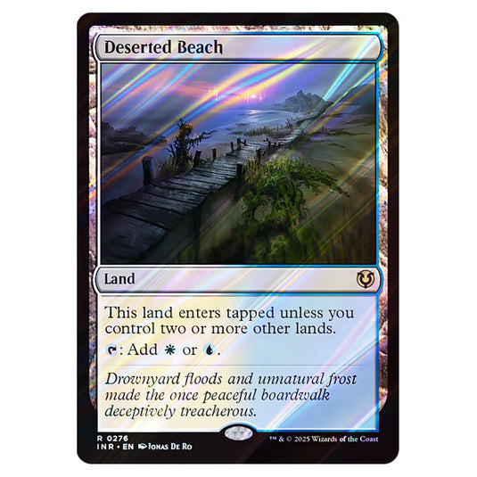 Deserted Beach 276 card from the Magic The Gathering set Innistrad Remastered