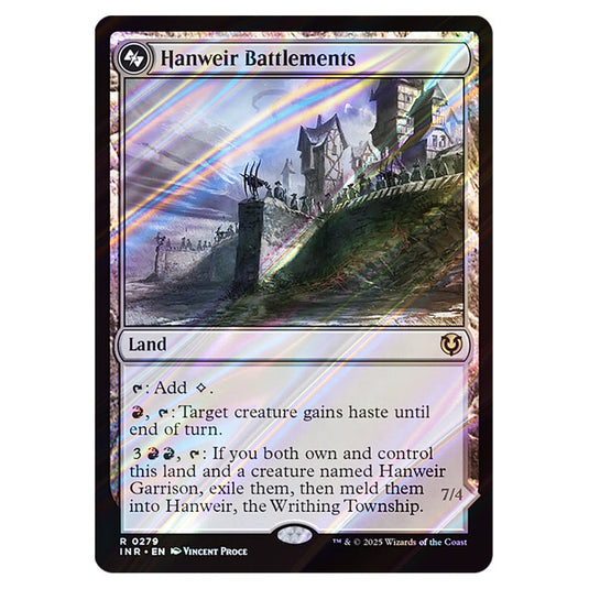 Hanweir Battlements 279 card from the Magic The Gathering set Innistrad Remastered