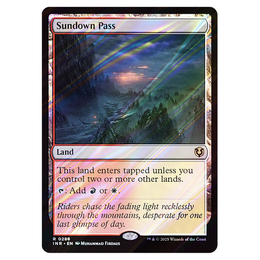 Sundown Pass 286 card from the Magic The Gathering set Innistrad Remastered