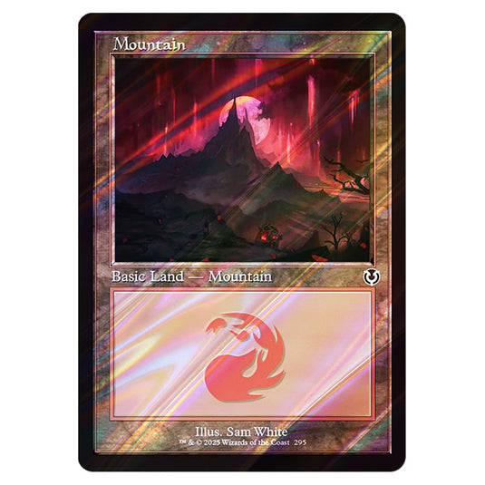 Mountain 295 card from the Magic The Gathering set Innistrad Remastered