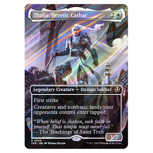 Thalia, Heretic Cathar 300 card from the Magic The Gathering set Innistrad Remastered