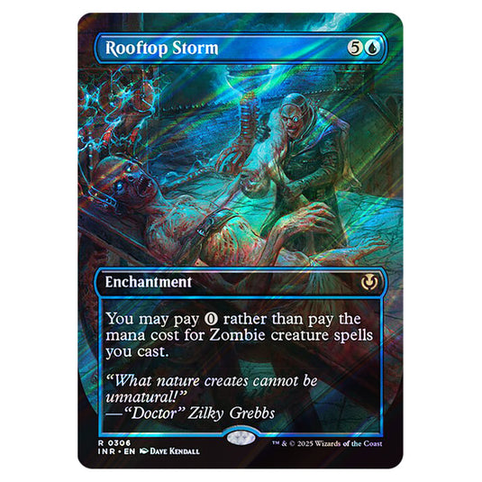 Rooftop Storm 306 card from the Magic The Gathering set Innistrad Remastered