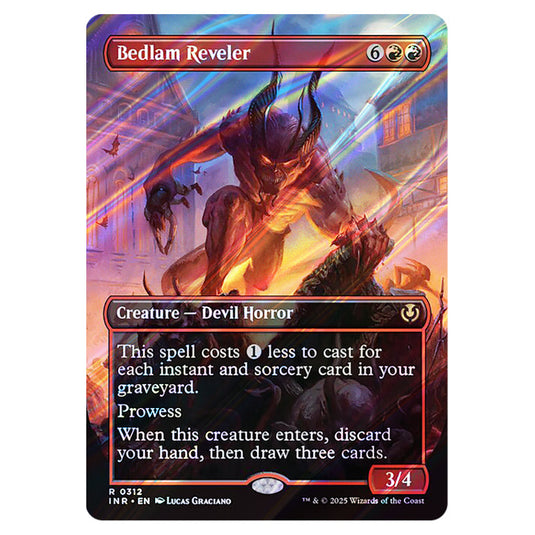 Bedlam Reveler 312 card from the Magic The Gathering set Innistrad Remastered