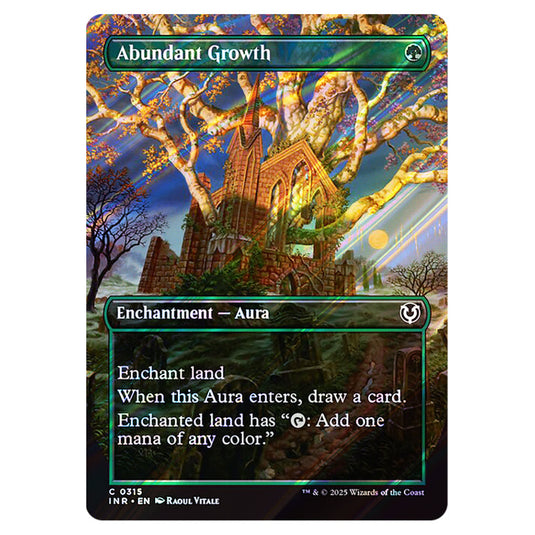 Abundant Growth 315 card from the Magic The Gathering set Innistrad Remastered