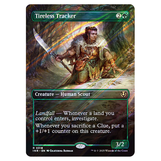 Tireless Tracker 318 card from the Magic The Gathering set Innistrad Remastered