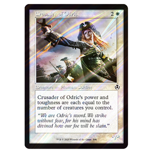Crusader of Odric 338 card from the Magic The Gathering set Innistrad Remastered