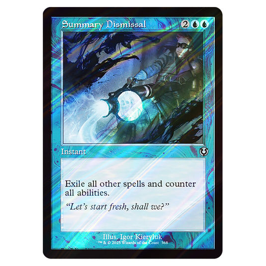 Summary Dismissal 368 card from the Magic The Gathering set Innistrad Remastered