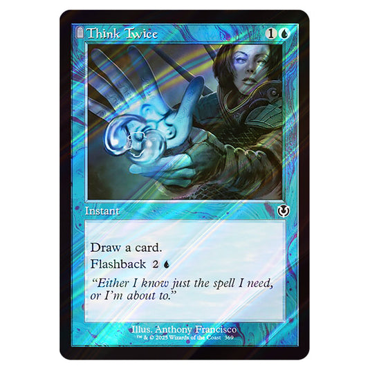 Think Twice 369 card from the Magic The Gathering set Innistrad Remastered
