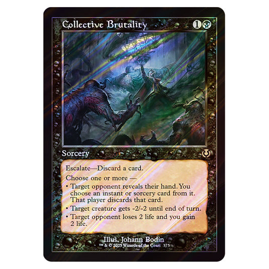 Collective Brutality 375 card from the Magic The Gathering set Innistrad Remastered