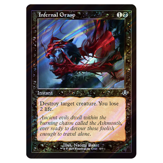 Infernal Grasp 385 card from the Magic The Gathering set Innistrad Remastered