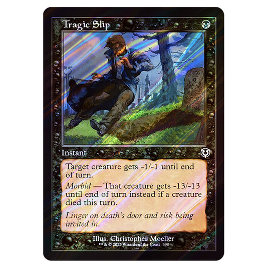 Tragic Slip 390 card from the Magic The Gathering set Innistrad Remastered