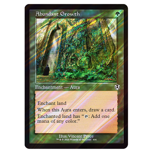 Abundant Growth 406 card from the Magic The Gathering set Innistrad Remastered