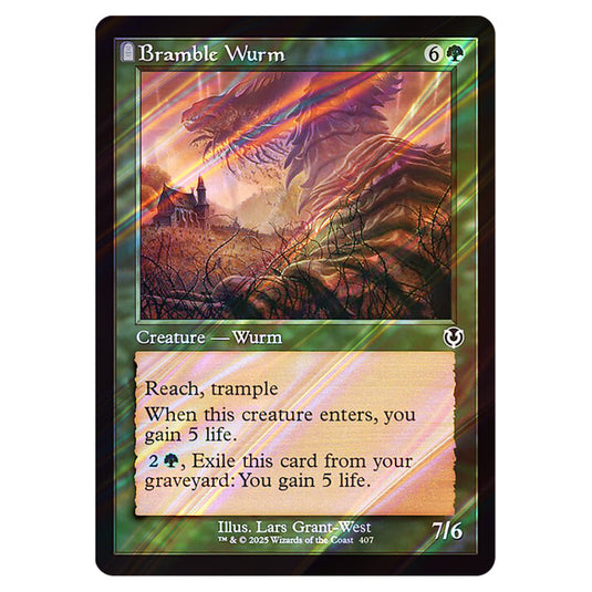 Bramble Wurm 407 card from the Magic The Gathering set Innistrad Remastered