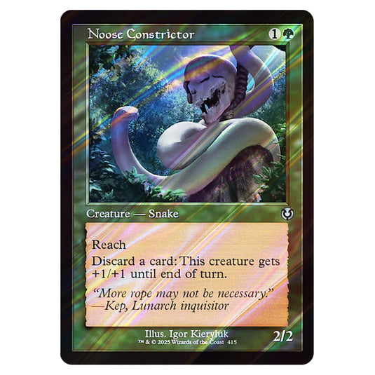 Noose Constrictor 415 card from the Magic The Gathering set Innistrad Remastered