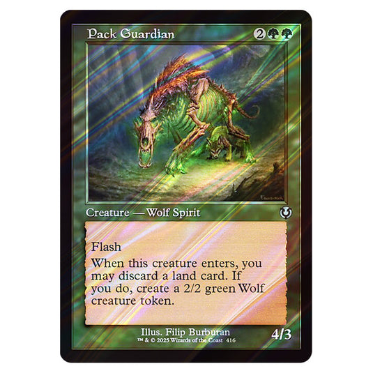 Pack Guardian 416 card from the Magic The Gathering set Innistrad Remastered