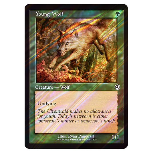 Young Wolf 425 card from the Magic The Gathering set Innistrad Remastered