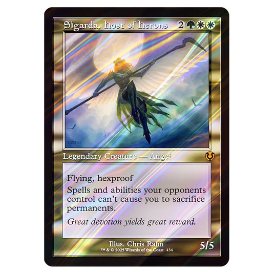 Sigarda, Host of Herons 434 card from the Magic The Gathering set Innistrad Remastered
