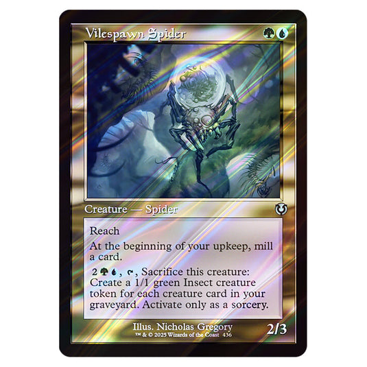 Vilespawn Spider 436 card from the Magic The Gathering set Innistrad Remastered