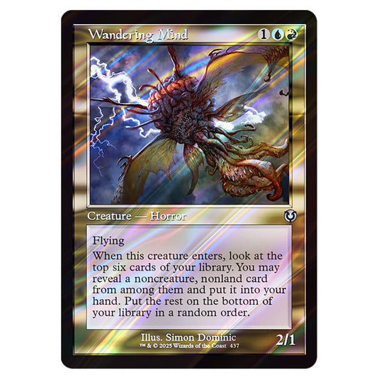 Wandering Mind 437 card from the Magic The Gathering set Innistrad Remastered