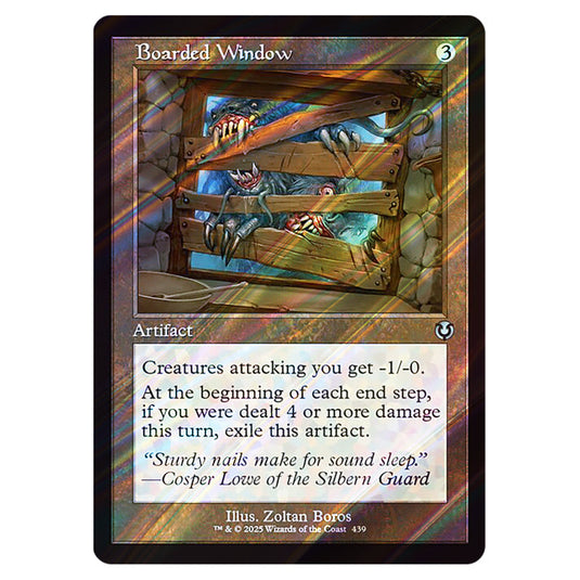 Boarded Window 439 card from the Magic The Gathering set Innistrad Remastered