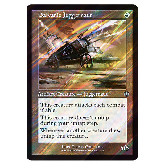 Galvanic Juggernaut 443 card from the Magic The Gathering set Innistrad Remastered