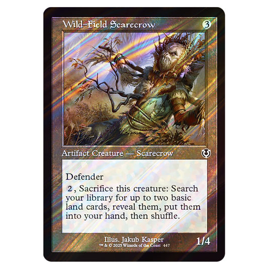Wild-Field Scarecrow 447 card from the Magic The Gathering set Innistrad Remastered